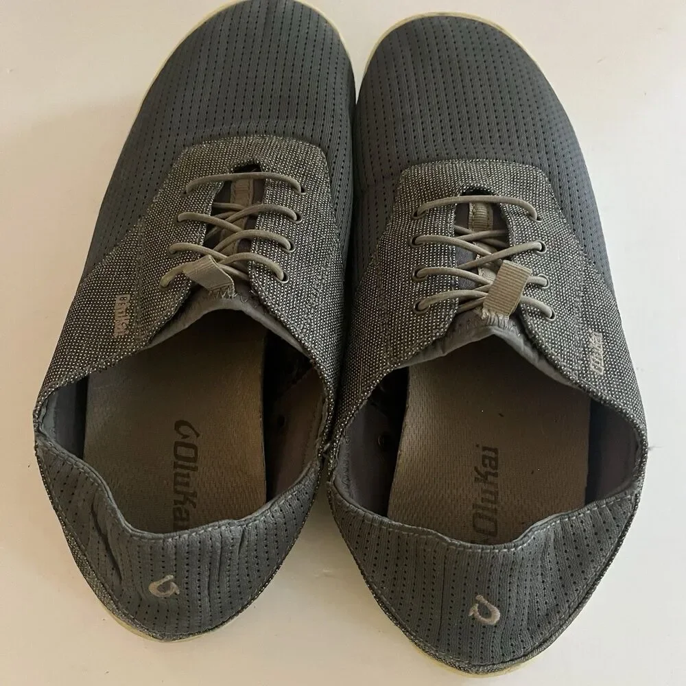Olukai Nohea Moku Mens Shoes Drop In Heel Mesh Sneaker Casual Comfort SZ 10
